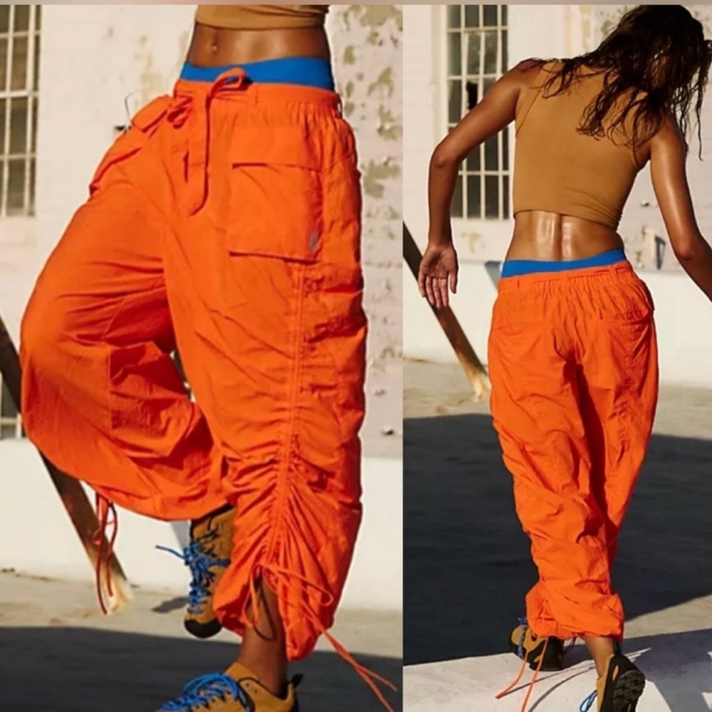 Vibrant Orange Women's Cargo Pants